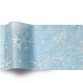 Snowflakes White on Blue Tissue